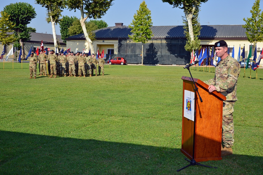 Change of Command Ceremony, U.S. Army Health Clinic Vicenza, italy.