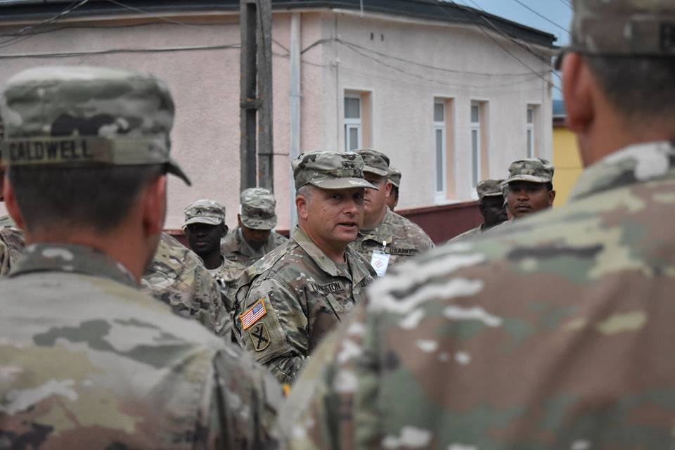 Maj. Gen. Livingston addresses Soldiers in Romania