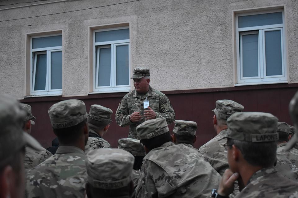 Command Sgt. Maj. Vickery addresses Soldiers of RC 17