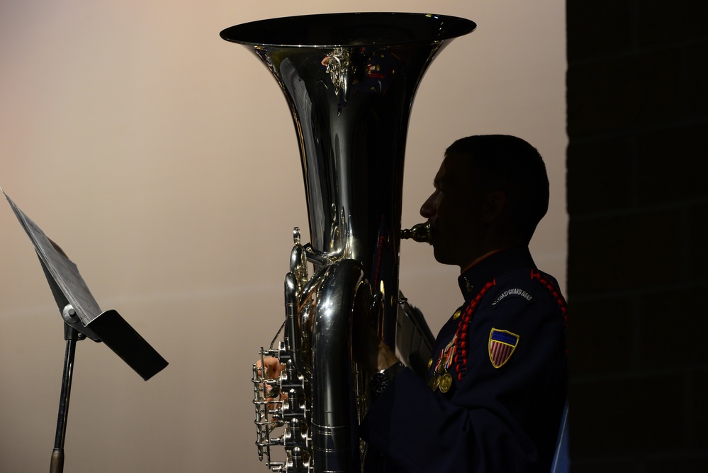 Coast Guard Band performs in Topeka, Kansas