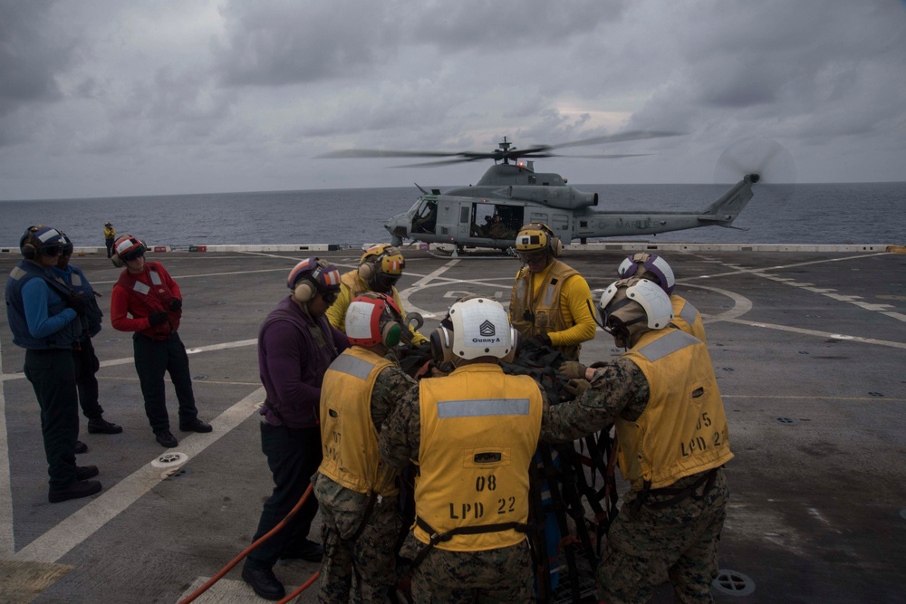 USS San Diego (LPD 22) Flight Deck Operations