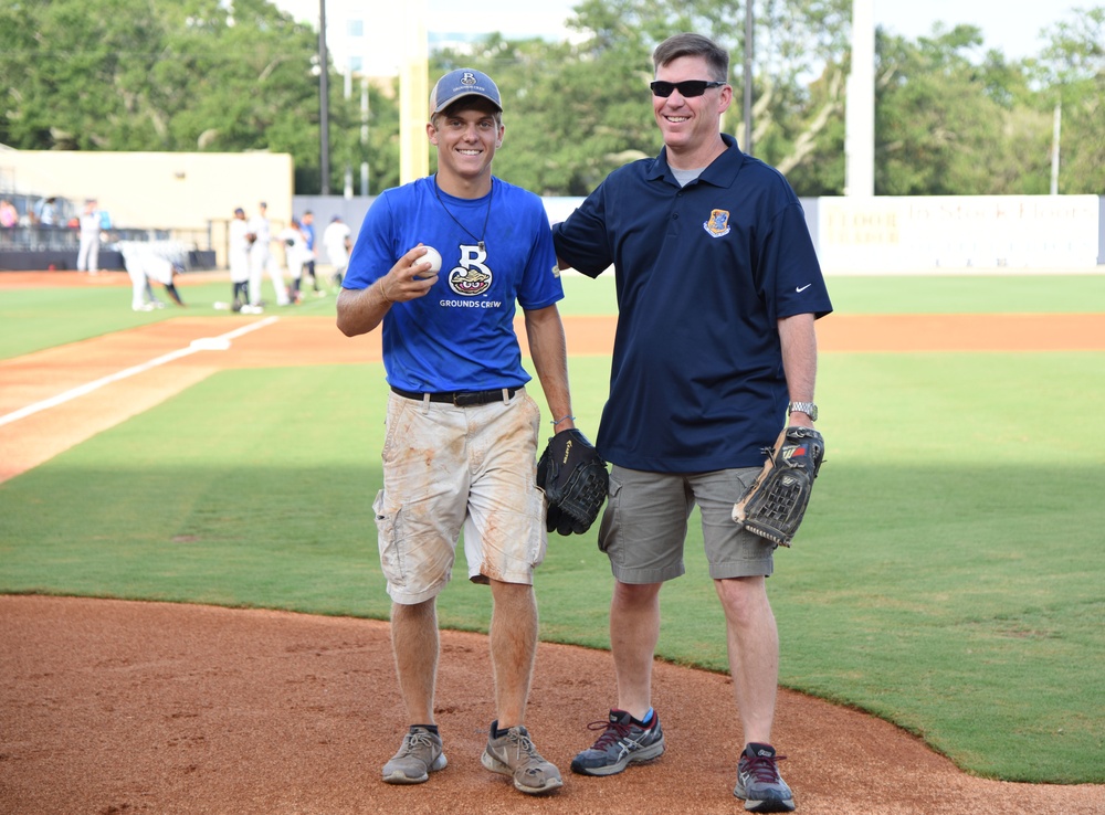 Shuckers host military appreciation night