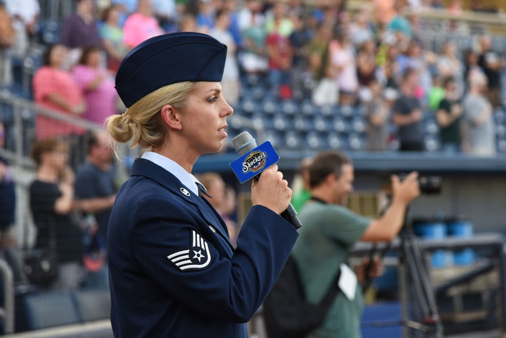 Shuckers host military appreciation night