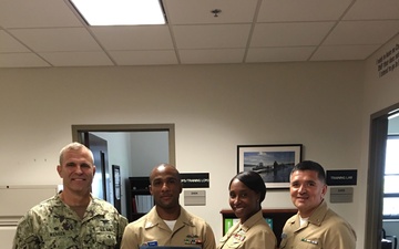 Navy Operational Support Center (NOSC) Houston Promotes Sailor Through the Meritorious Advancement Program (MAP)