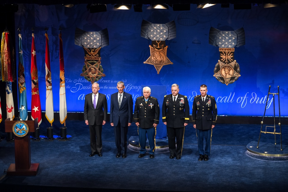 Medal of Honor Induction Ceremony of Former U.S. Army Spc. 5 James C. McCloughan