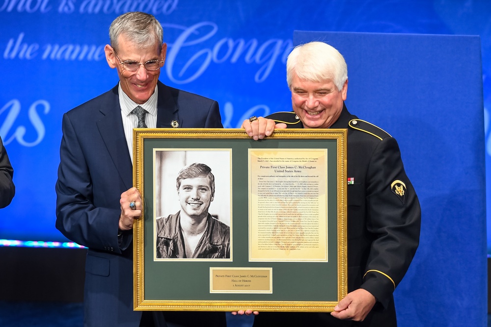 Medal of Honor Induction Ceremony of Former U.S. Army Spc. 5 James C. McCloughan