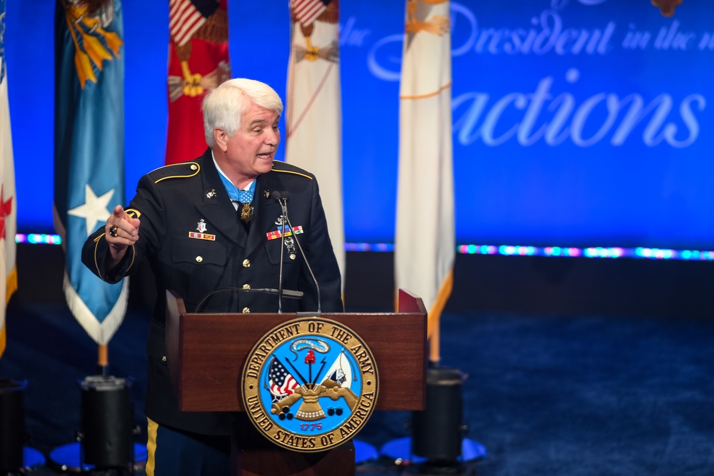 Medal of Honor Induction Ceremony of Former U.S. Army Spc. 5 James C. McCloughan