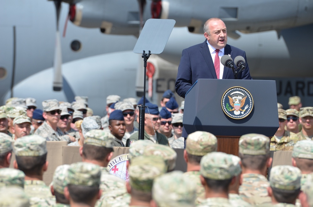 Vice President visit US Soldiers in Georgia