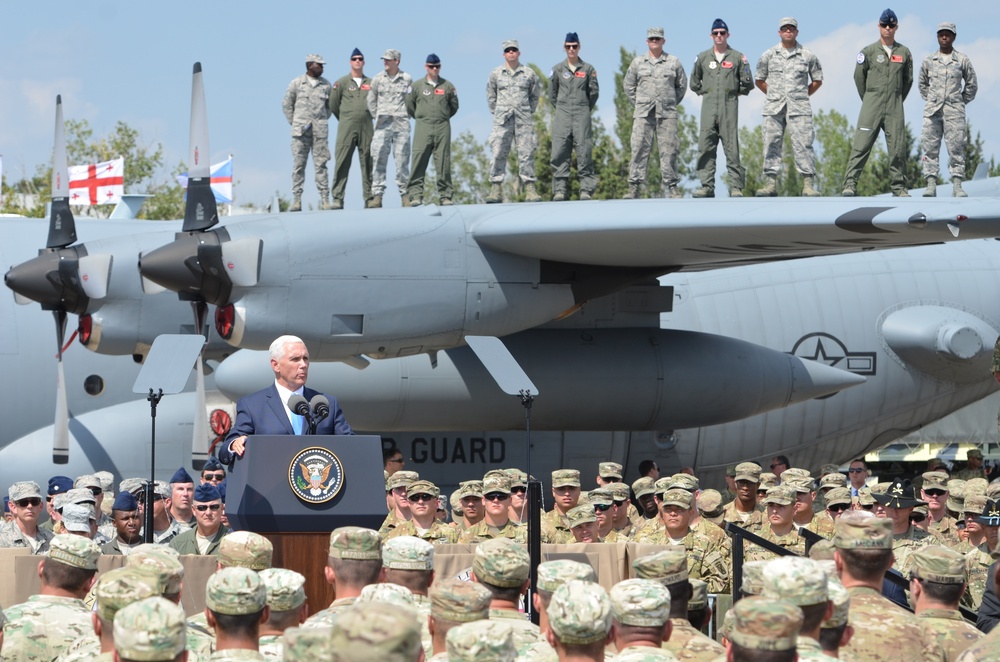 Vice President visit US Soldiers in Georgia