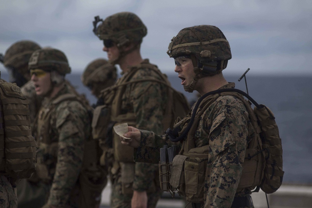 USS San Diego (LPD 22) Live-Fire Exercise Training