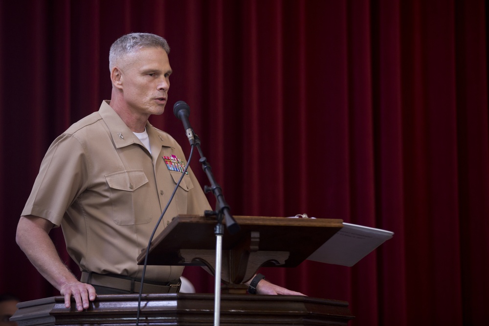 Marine Corps Recruit Depot San Diego Chaplain Mikstays Retirement