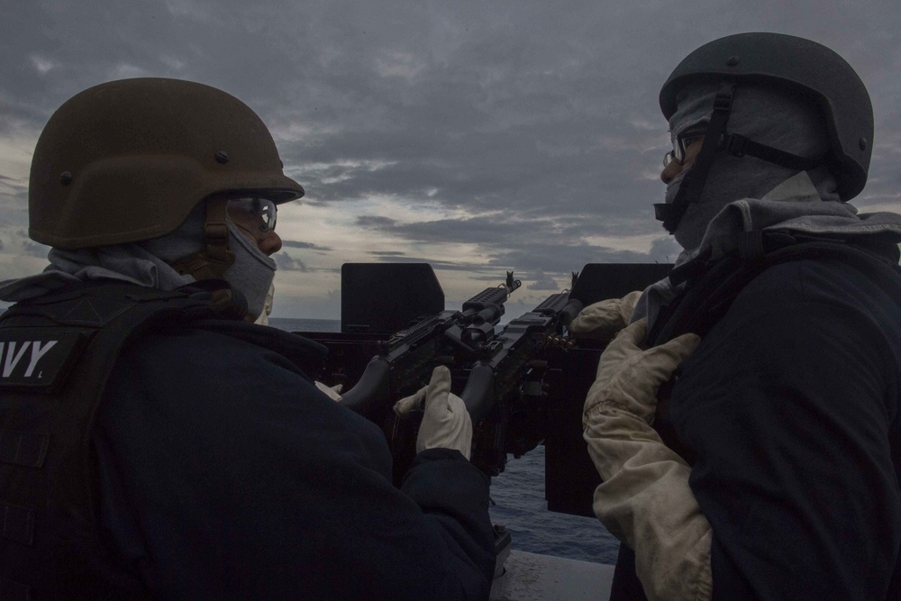 USS San Diego (LPD 22) Sailors Man SCAT