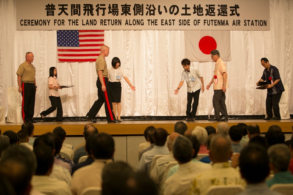 U.S. Government returns land to Okinawa