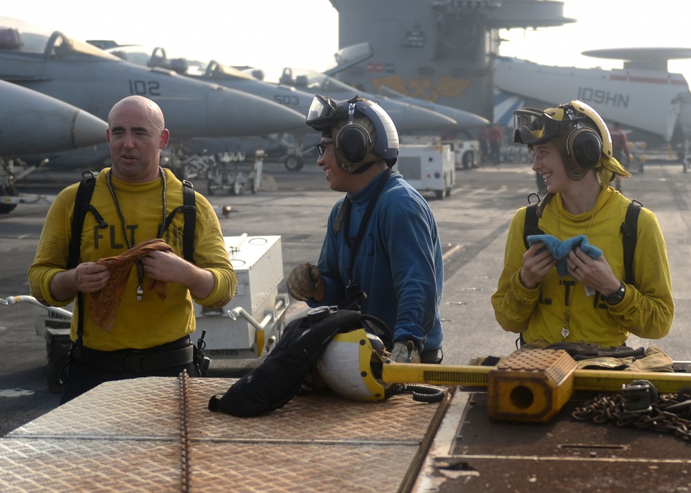 Sailors Take Break