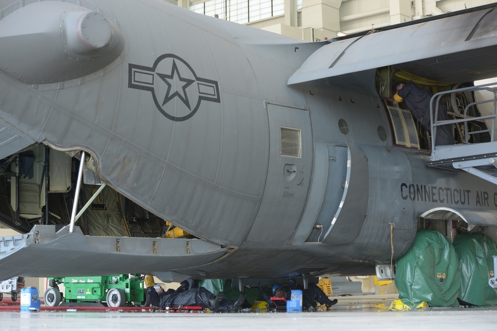 Washing a C-130