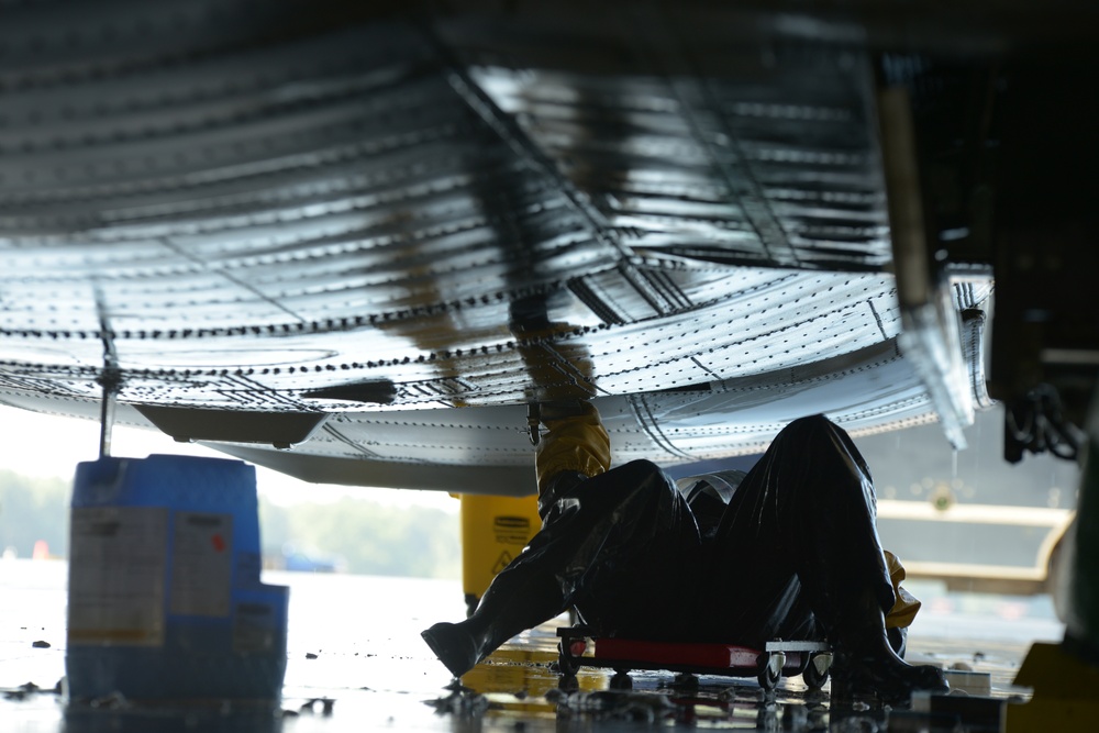 Washing a C-130