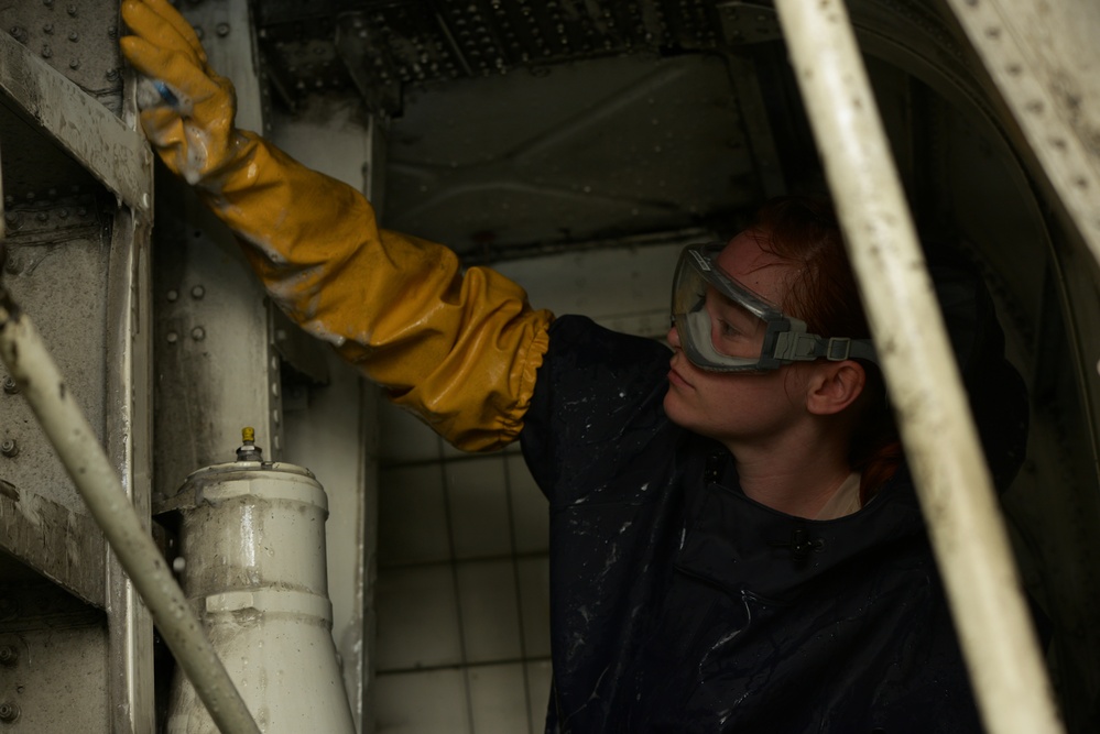 Washing a C-130