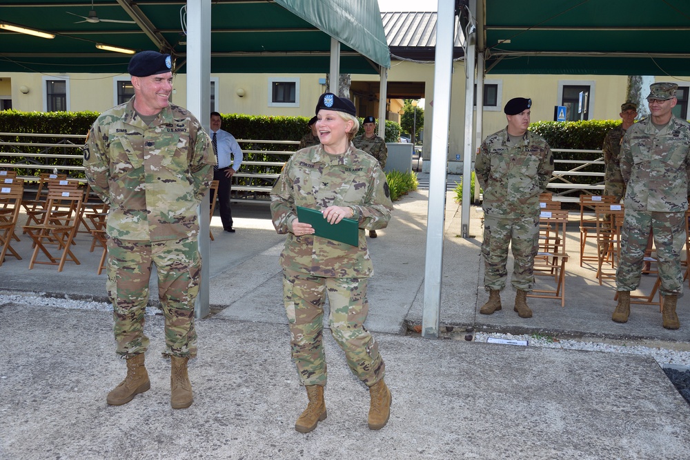 Change of Command and Change of Responsibility Ceremony, Public Health Activity Italy.