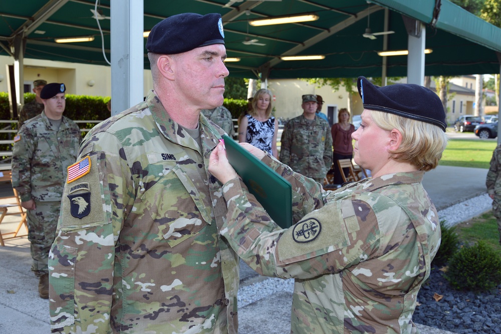 Change of Command and Change of Responsibility Ceremony, Public Health Activity Italy.