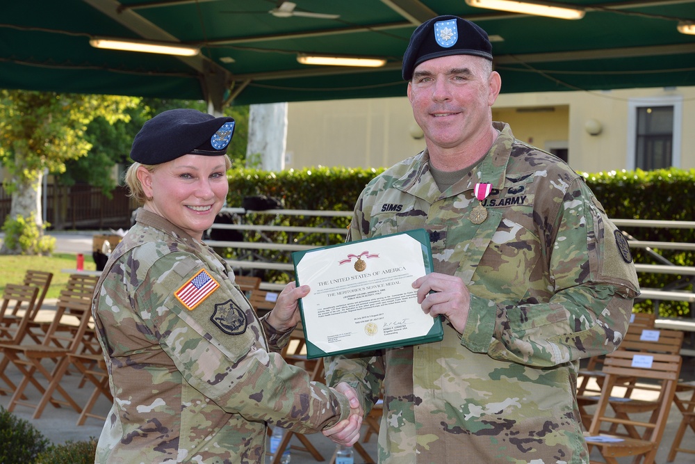 Change of Command and Change of Responsibility Ceremony, Public Health Activity Italy.