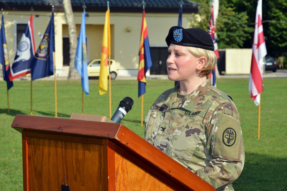 Change of Command and Change of Responsibility Ceremony, Public Health Activity Italy.