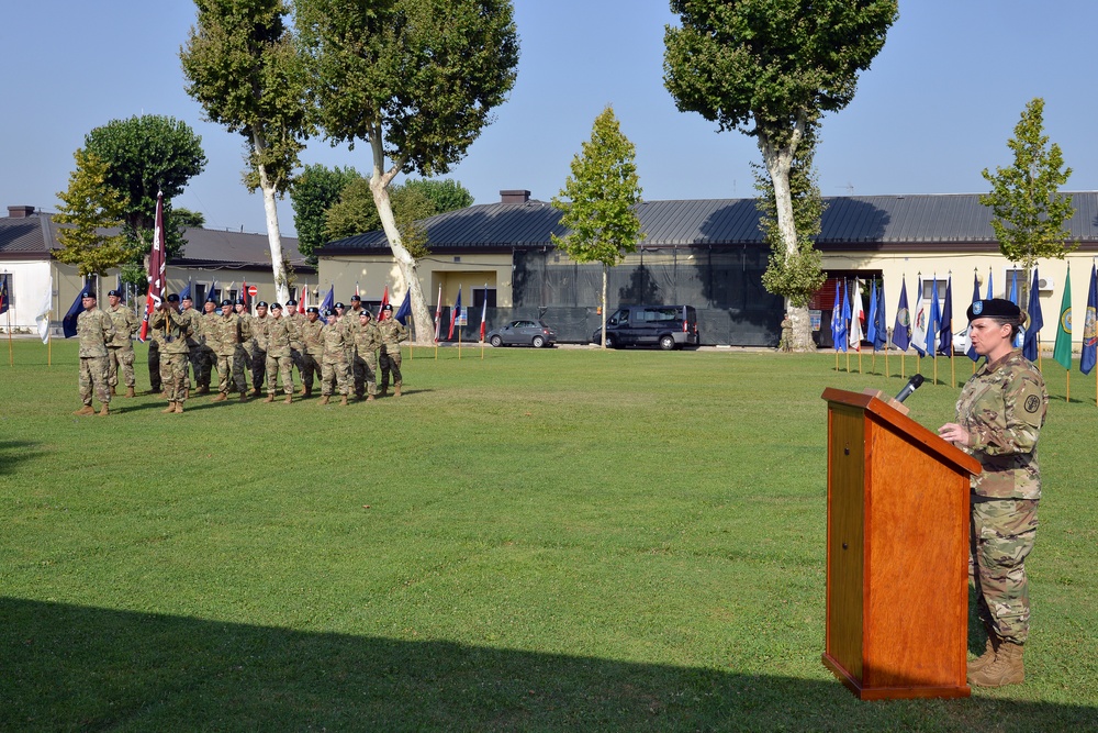 Change of Command and Change of Responsibility Ceremony, Public Health Activity Italy.