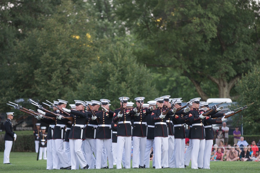 Marine Barracks Washington Sunset Parade July 25, 2017