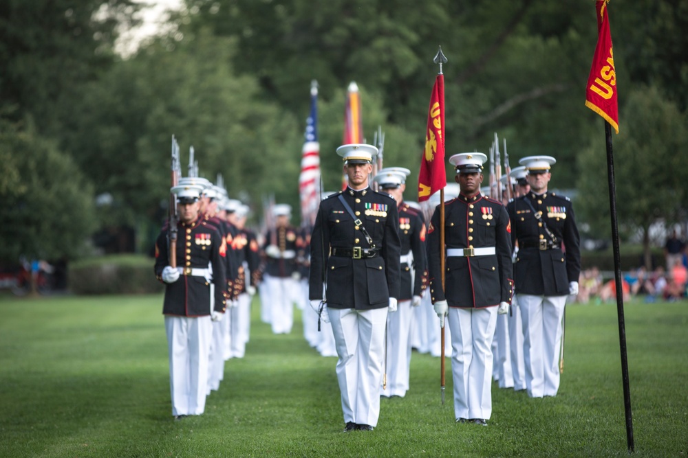 Marine Barracks Washington Sunset Parade July 25, 2017