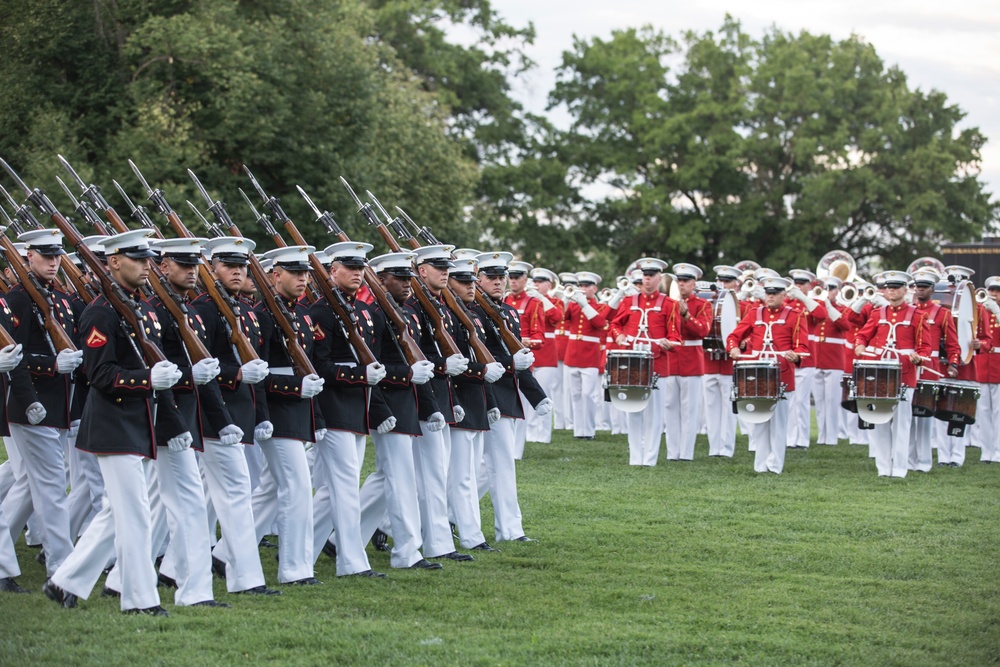 Marine Barracks Washington Sunset Parade July 25, 2017