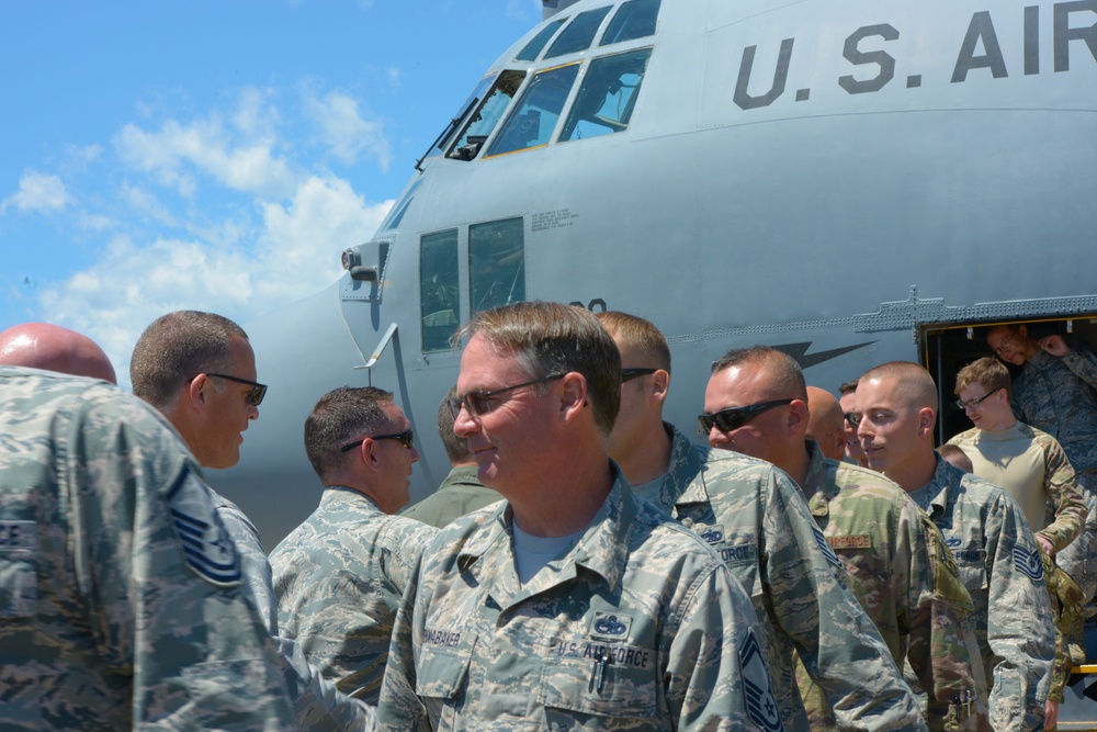 Connecticut Air National Guardsmen Return Home