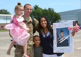 Connecticut Air National Guardsmen Return Home
