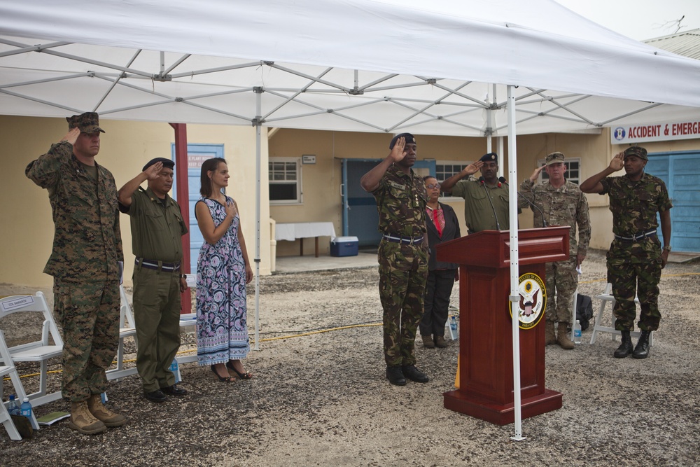 SPMAGTF-SC Marines hold opening ceremony for Price Barracks hospital project