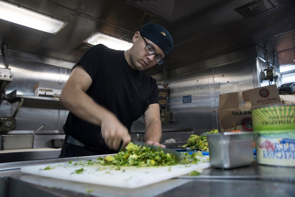 USS San Diego (LPD 22) Galley