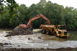Stream restoration underway with Roaring River Dam removal