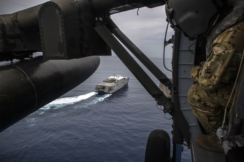 1-228th Charlie CO Deck Landing Qualification on USNS Spearhead