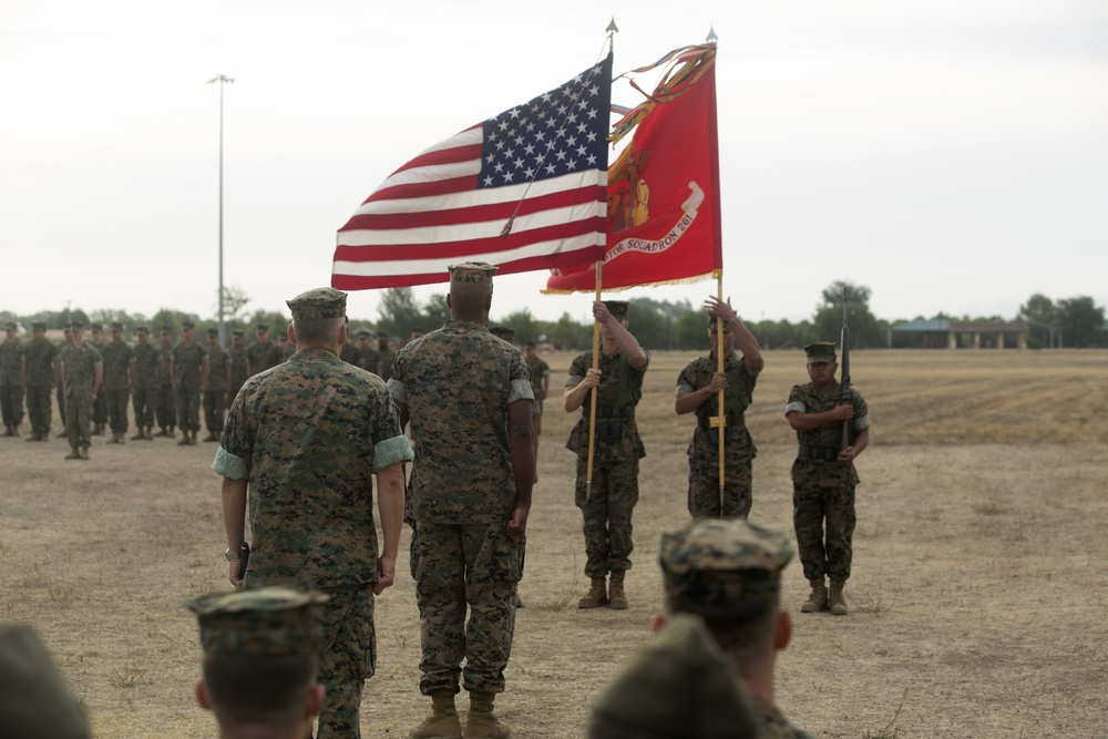 SPMAGTF-CR-AF Aviation Combat Element Conducts Transfer of Authority Ceremony
