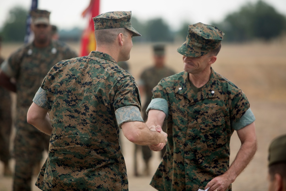 SPMAGTF-CR-AF Aviation Combat Element Conducts Transfer of Authority Ceremony