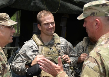 Hoosier adjutant general visits 76th in the field at Fort Polk