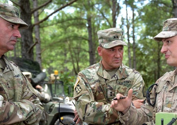 Hoosier adjutant general visits 76th in the field at Fort Polk