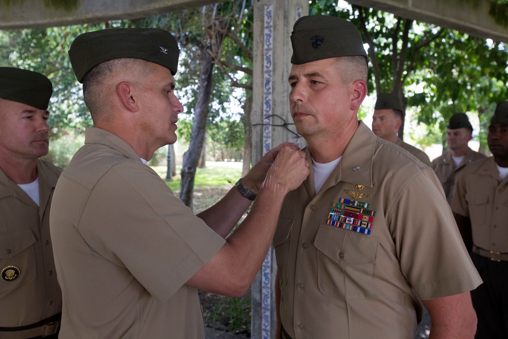 SPMAGTF-CR-AF Command Element Marines Promoted to New Rank