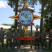 Engineers with CLB-8 present the Regimental CO with a new sign
