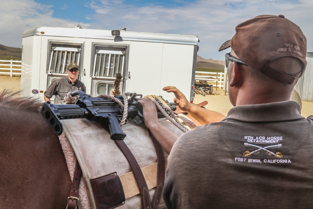 Horse Detachment Teaches Mule Packing