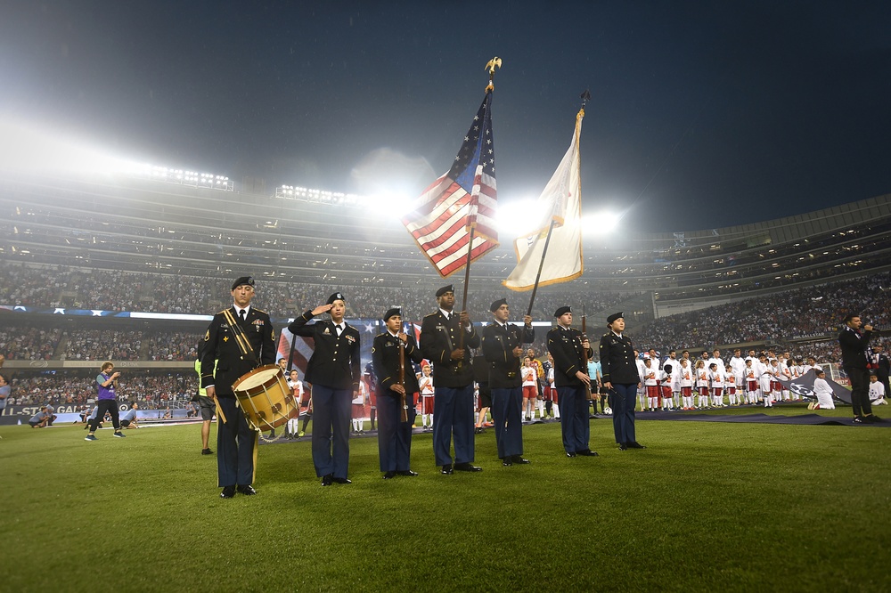 U.S. Army kicks off the MLS All-Star game vs. Real Madrid