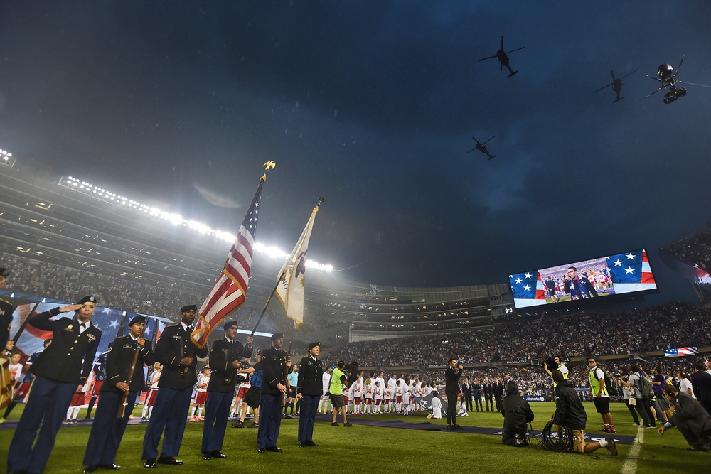 U.S. Army kicks off the MLS All-Star game vs. Real Madrid