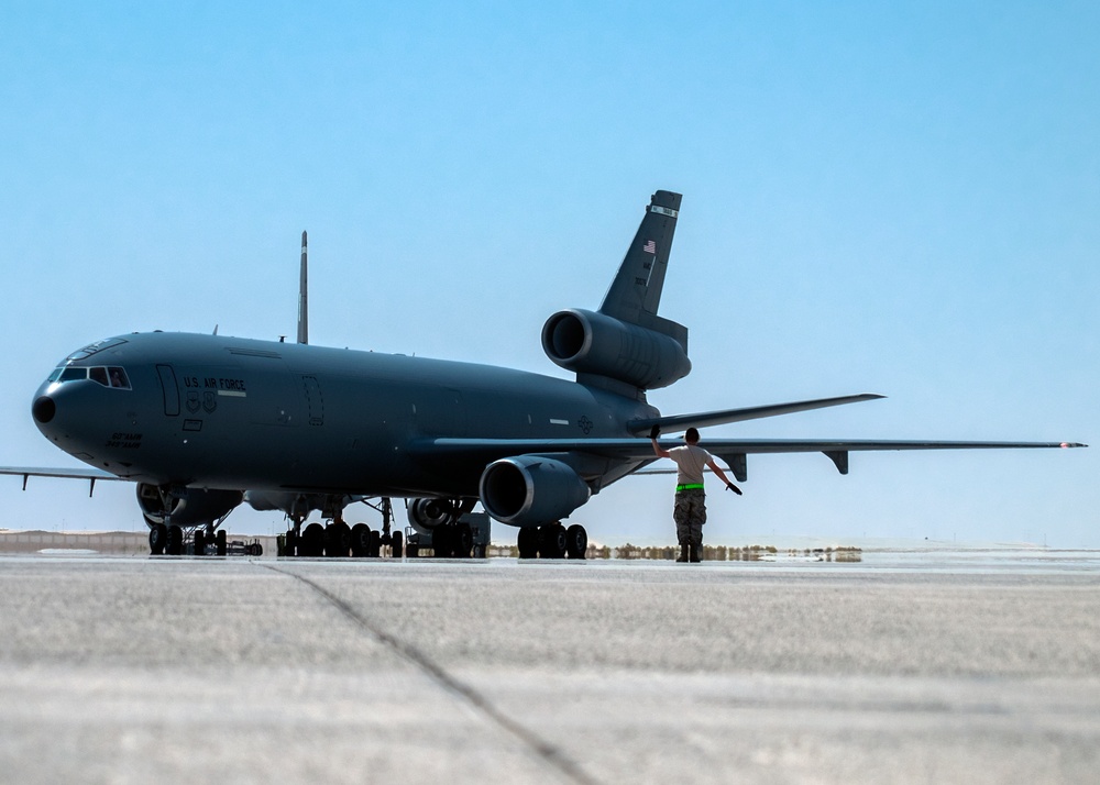 Blood, Sweat and Grease: KC-10 AMU Airmen extend beyond expectations