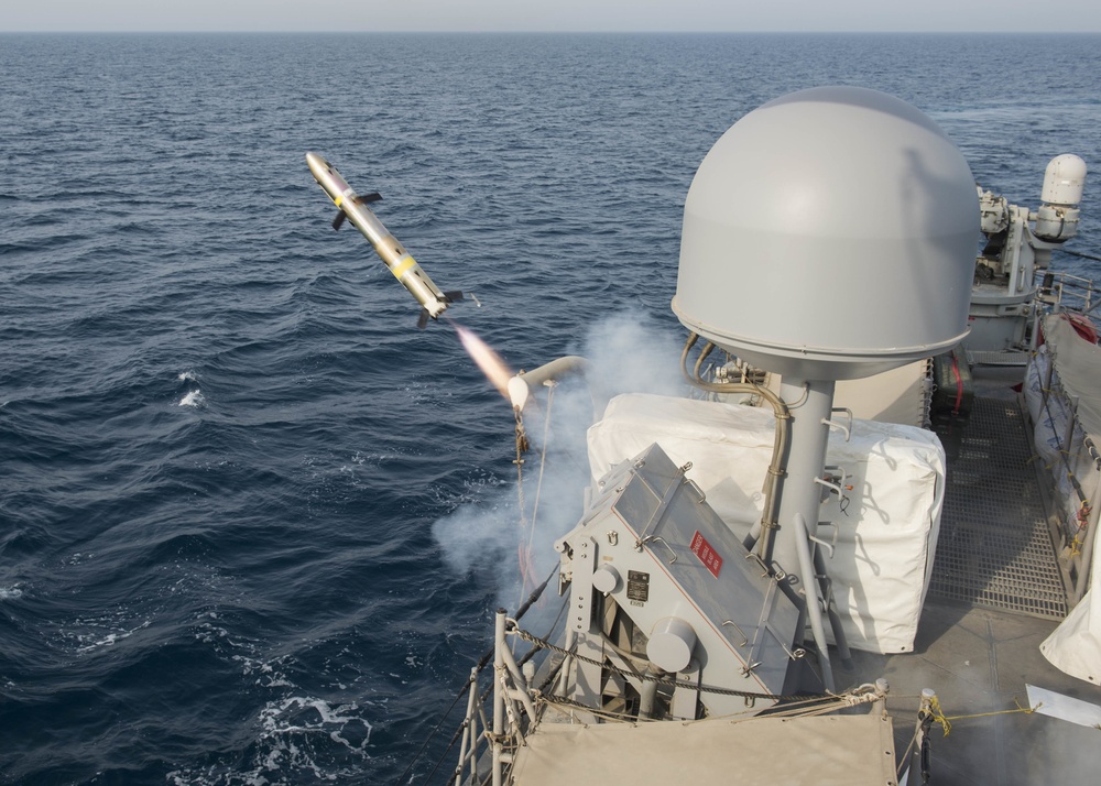 Coastal Patrol Ships Conduct Test Fire of Griffin Missile System in Arabian Gulf