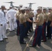 Manning the rails aboard USS Anchorage