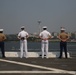 Manning the rails aboard USS Anchorage