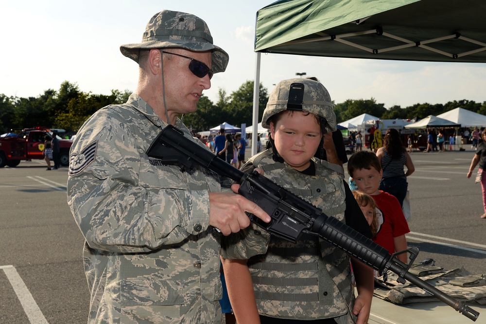 177th Fighter Wing Shows Community Outreach at Hamilton Township's National Night Out