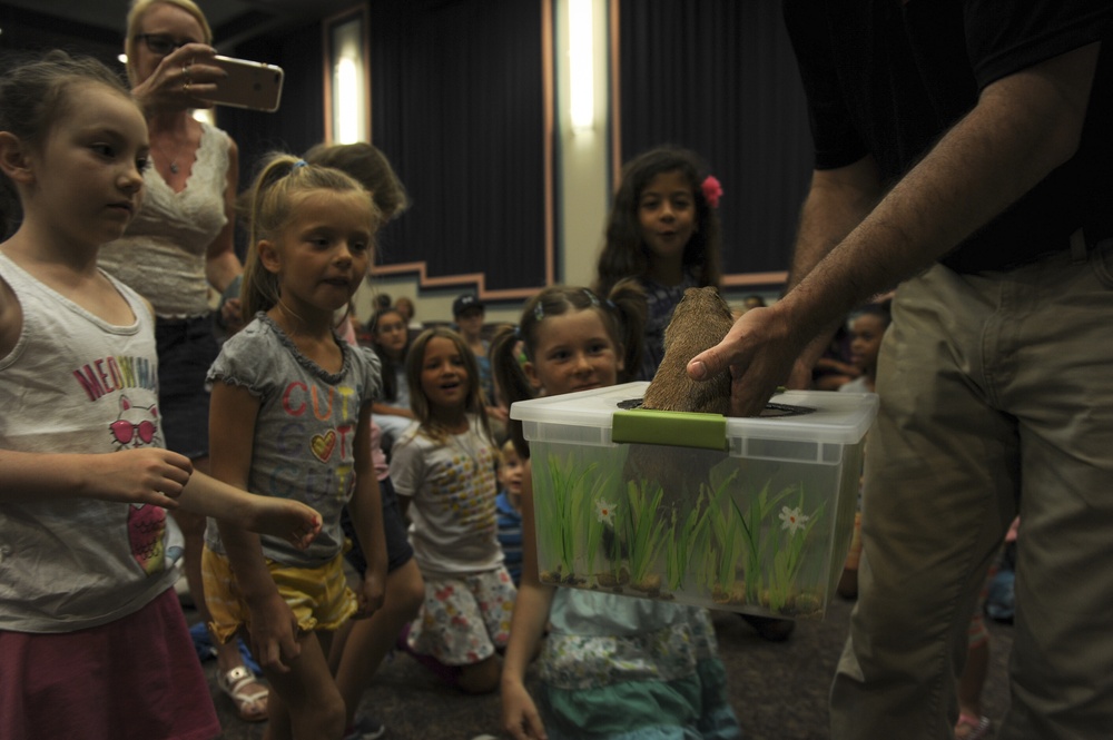 Hurlburt Field youth meet exotic animals